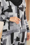 Farra Printed Ironless Tunic Long Top Blouse