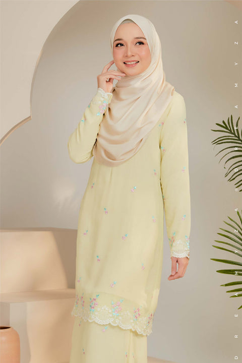 Juwita Embroidered Sulam Chiffon Baju Kurung Moden