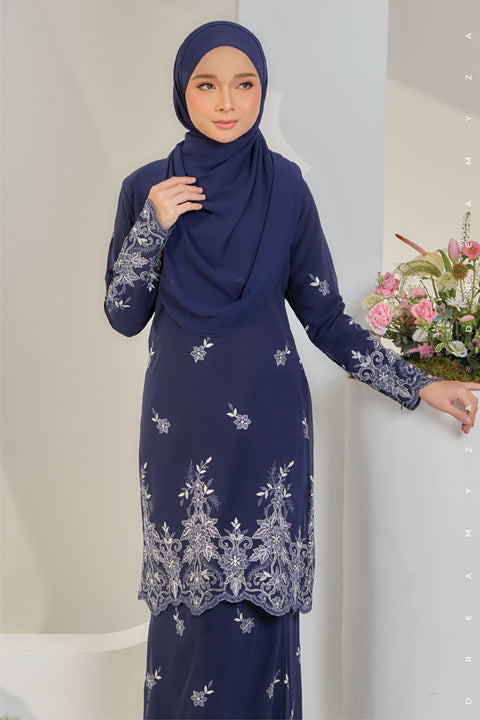 Jesnita Embroidered Sulam Chiffon Baju Kurung Moden