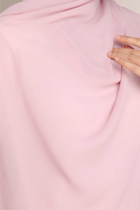 Shawl Tudung Iris Textured Chiffon