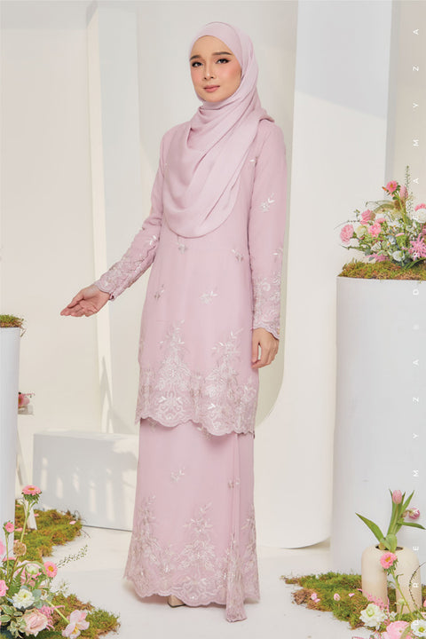 Jesnita Embroidered Sulam Chiffon Baju Kurung Moden