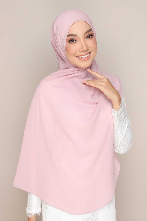 Shawl Tudung Iris Textured Chiffon