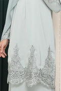 Amna Embroidered Border Lace Modern Kurung