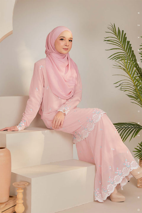 Juwita Embroidered Sulam Chiffon Baju Kurung Moden