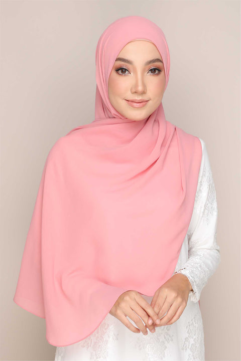 Shawl Tudung Iris Textured Chiffon