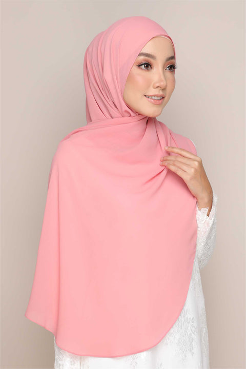 Shawl Tudung Iris Textured Chiffon