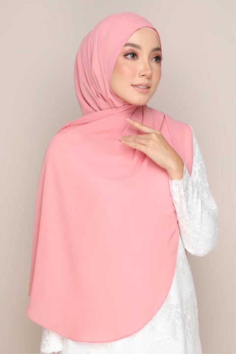 Shawl Tudung Iris Textured Chiffon