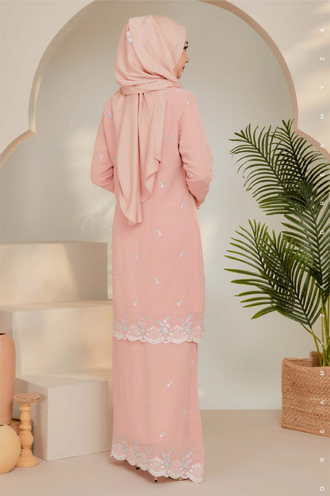 Juwita Embroidered Sulam Chiffon Baju Kurung Moden