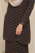 Ironless Baju Kurung Modern Hawa Printed Korean Chiffon 2.0