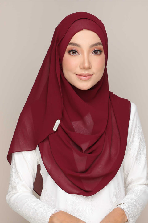 Instant Shawl Tudung Aira Heavy Chiffon