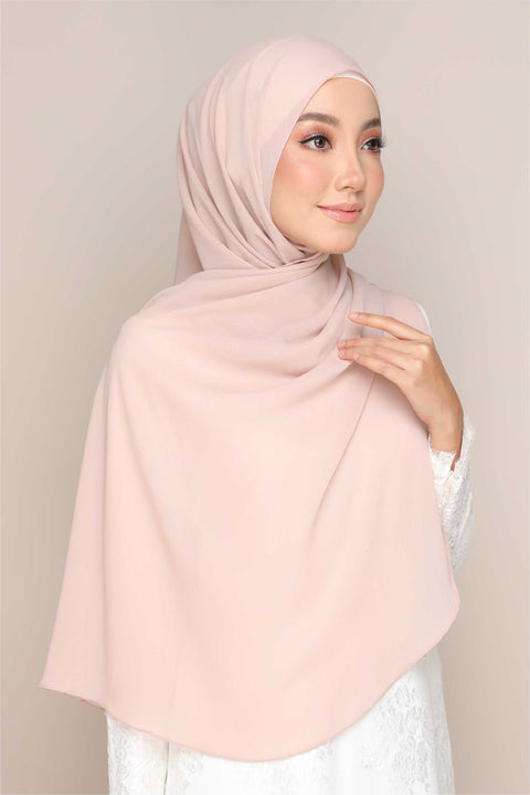 Shawl Tudung Iris Textured Chiffon