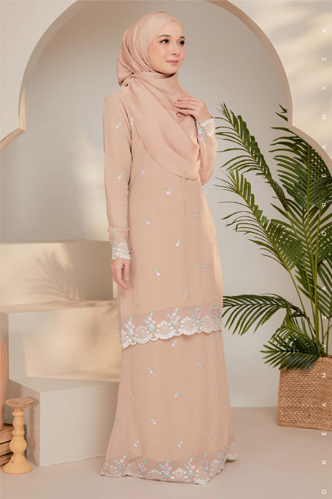 Juwita Embroidered Sulam Chiffon Baju Kurung Moden