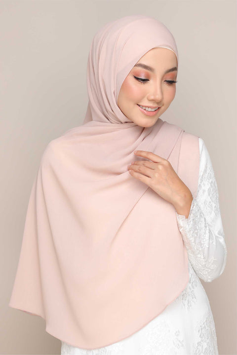 Shawl Tudung Iris Textured Chiffon