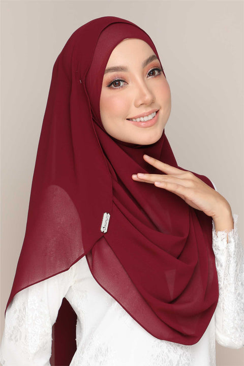 Instant Shawl Tudung Aira Heavy Chiffon