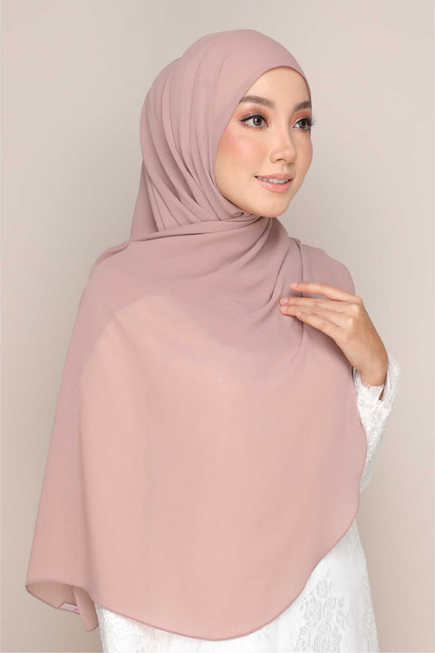 Shawl Tudung Iris Textured Chiffon