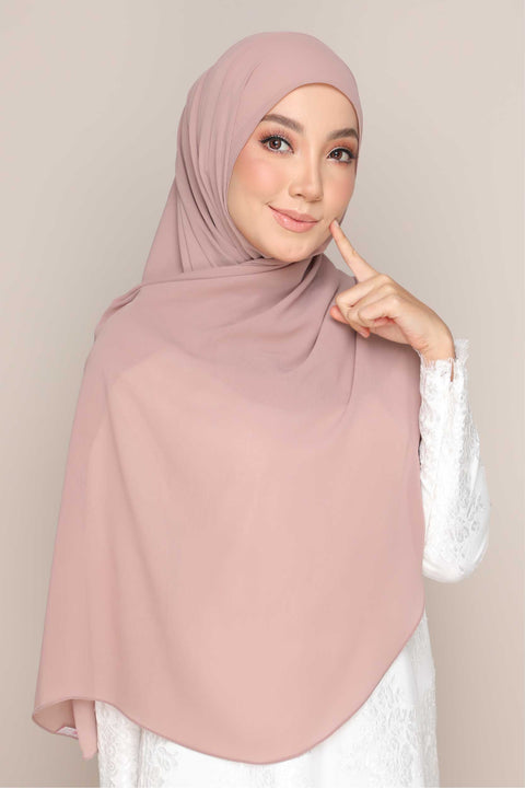 Shawl Tudung Iris Textured Chiffon