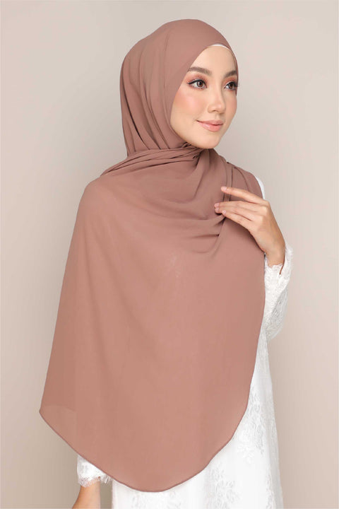 Shawl Tudung Iris Textured Chiffon