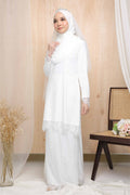 Baju Kurung Nikah Tunang Off White Mahsuri Brides Full Lace