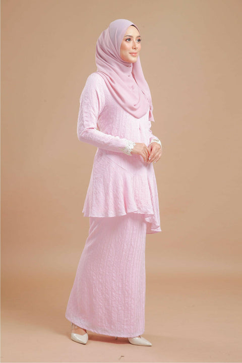 Baju Kurung Modern Daisy Stripe Cotton