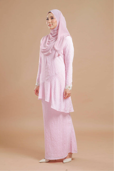 Baju Kurung Modern Daisy Stripe Cotton