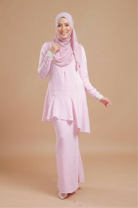 Baju Kurung Modern Daisy Stripe Cotton