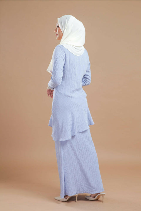 Baju Kurung Modern Daisy Stripe Cotton