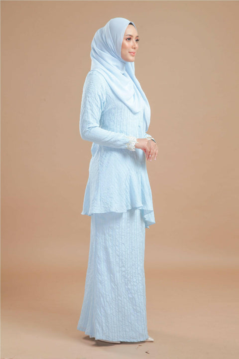 Baju Kurung Modern Daisy Stripe Cotton