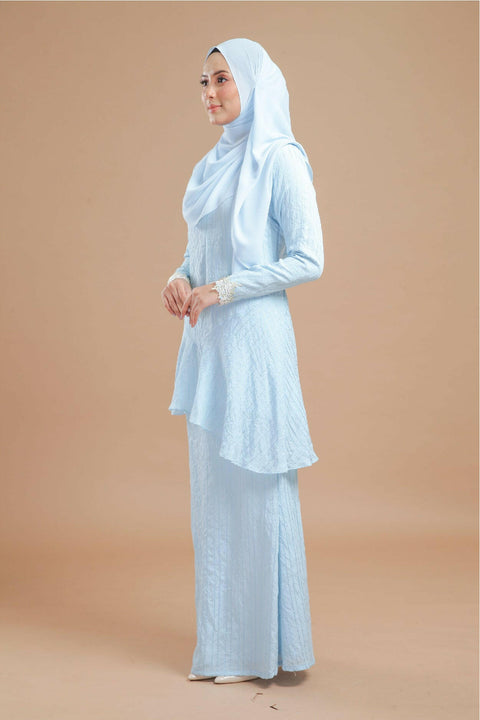 Baju Kurung Modern Daisy Stripe Cotton