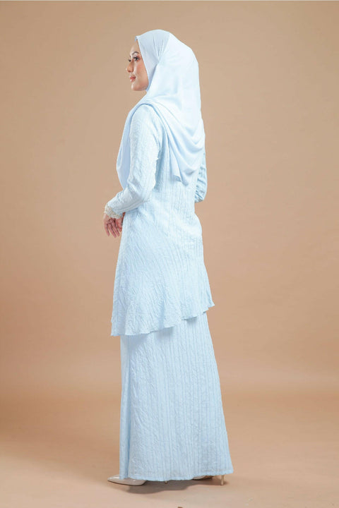 Baju Kurung Modern Daisy Stripe Cotton