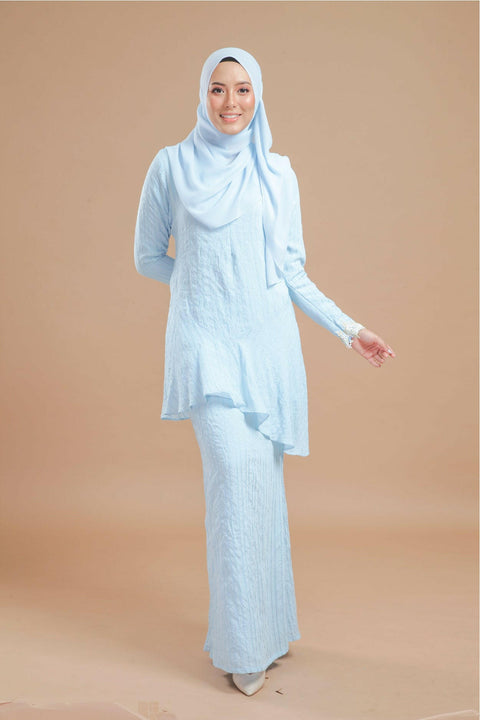 Baju Kurung Modern Daisy Stripe Cotton