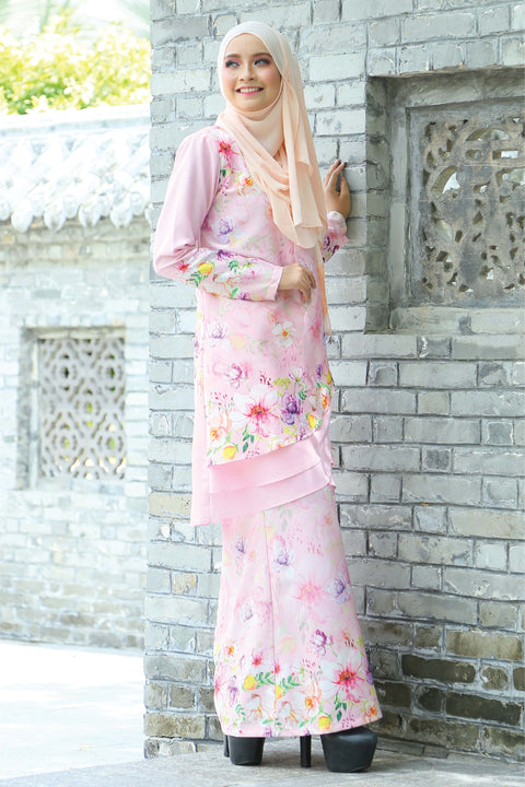 Baju Kurung Emylia Printed Layered