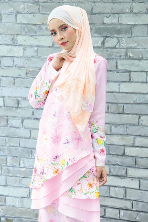 Baju Kurung Emylia Printed Layered