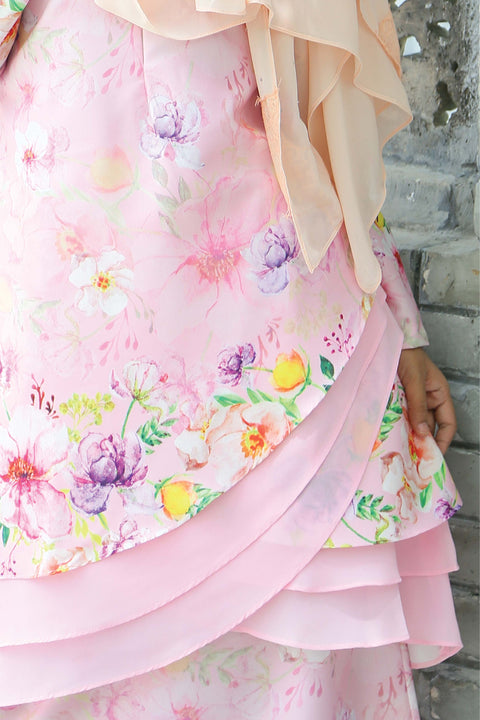 Baju Kurung Emylia Printed Layered