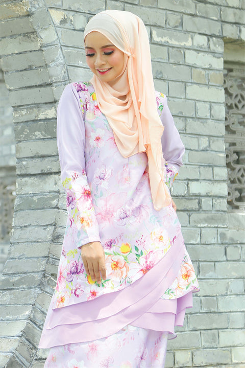 Baju Kurung Emylia Printed Layered