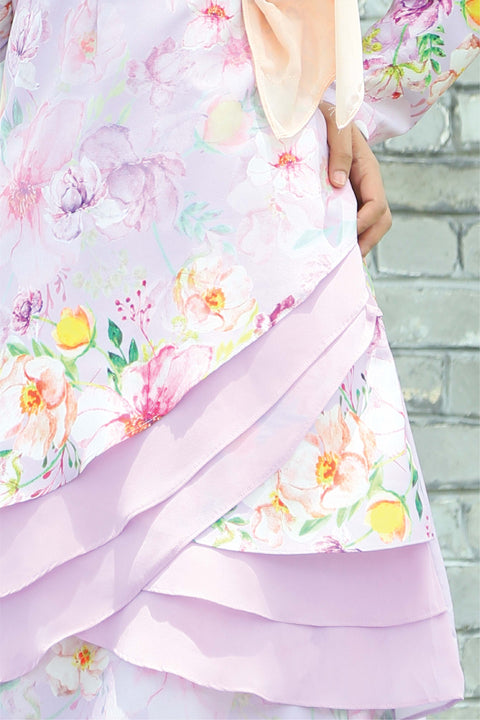 Baju Kurung Emylia Printed Layered