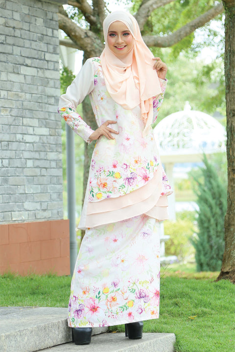Baju Kurung Emylia Printed Layered