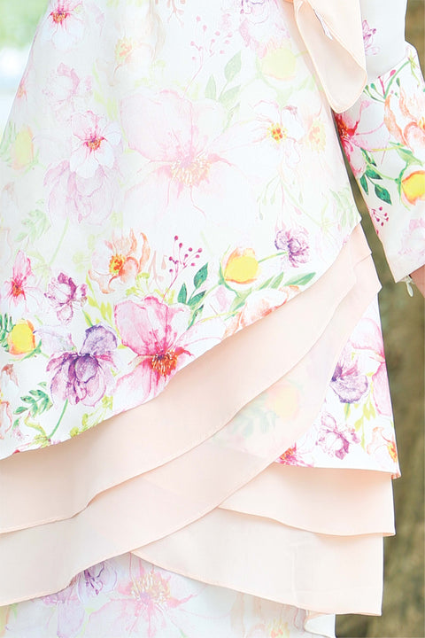 Baju Kurung Emylia Printed Layered