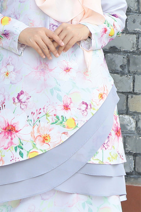Baju Kurung Emylia Printed Layered