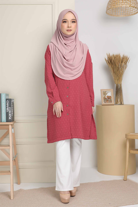 Long Top Blouse Fawa Mesra Vaksin Tunic
