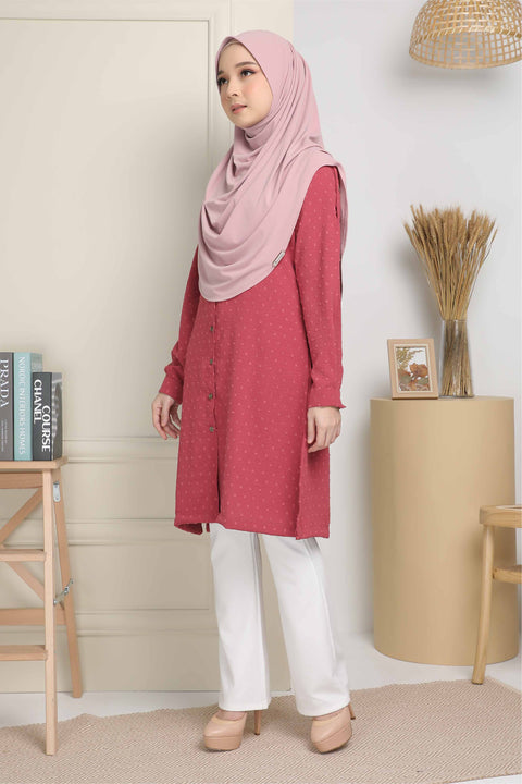 Long Top Blouse Fawa Mesra Vaksin Tunic