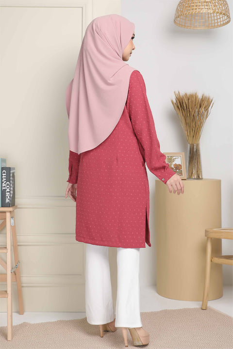 Long Top Blouse Fawa Mesra Vaksin Tunic
