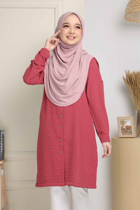 Long Top Blouse Fawa Mesra Vaksin Tunic