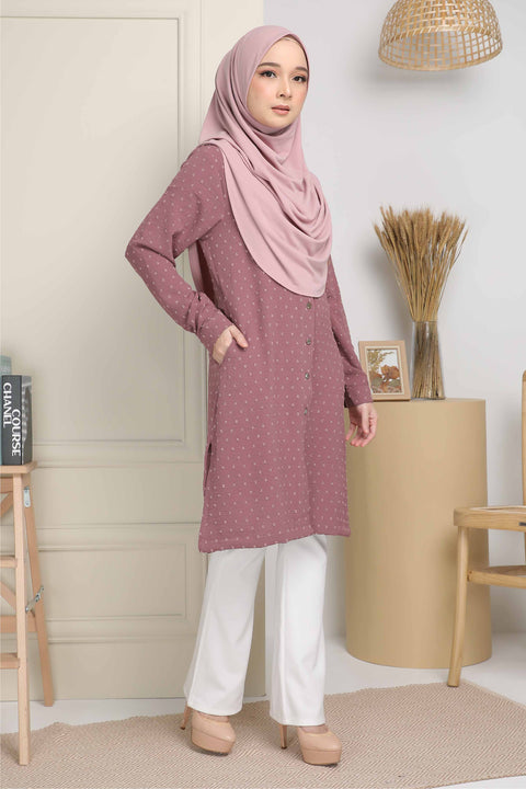 Long Top Blouse Fawa Mesra Vaksin Tunic