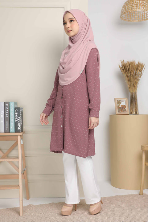 Long Top Blouse Fawa Mesra Vaksin Tunic