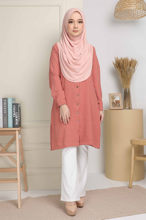 Long Top Blouse Fawa Mesra Vaksin Tunic
