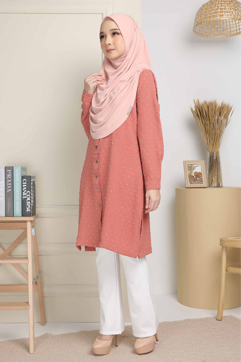 Long Top Blouse Fawa Mesra Vaksin Tunic