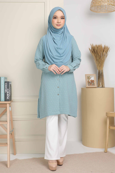 Long Top Blouse Fawa Mesra Vaksin Tunic