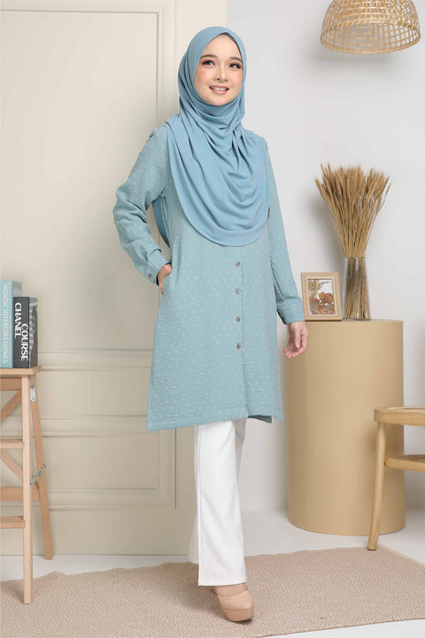 Long Top Blouse Fawa Mesra Vaksin Tunic