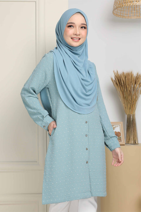 Long Top Blouse Fawa Mesra Vaksin Tunic