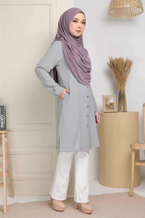 Long Top Blouse Fawa Mesra Vaksin Tunic